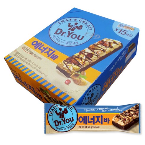 닥터유 에너지바, 40g, 15개