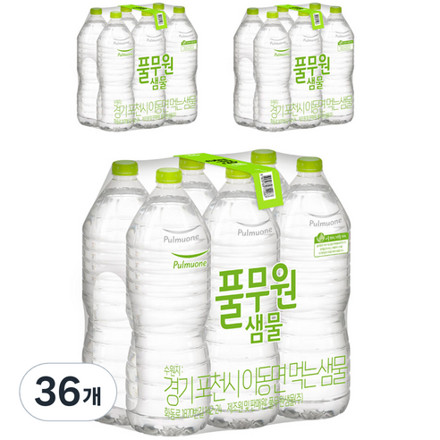 1인 가구 브랜드 신뢰 생수 구매 가이드 풀무원샘물 무라벨 생수, 330ml, 80개