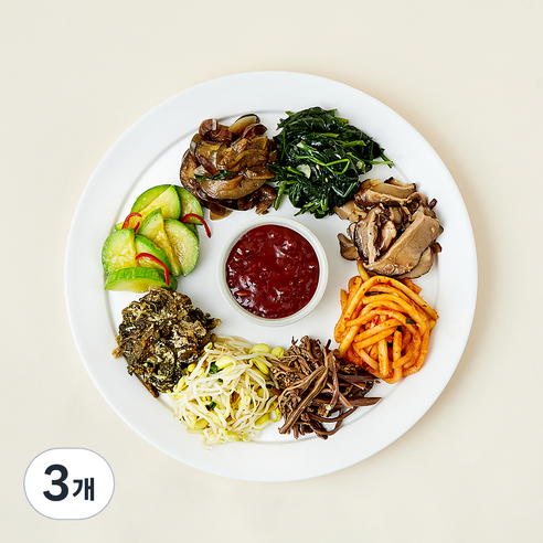 [로켓프레시] 압구정 예향 국내산 나물로 만든 비빔밥 세트, 360g, 3개