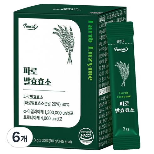 퍼니트 파로 발효효소 30p, 90g, 6개