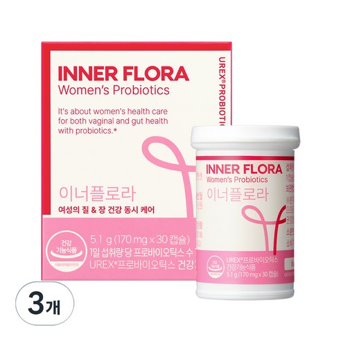 유한건강생활 이너플로라 UREX 프로바이오틱스 유산균