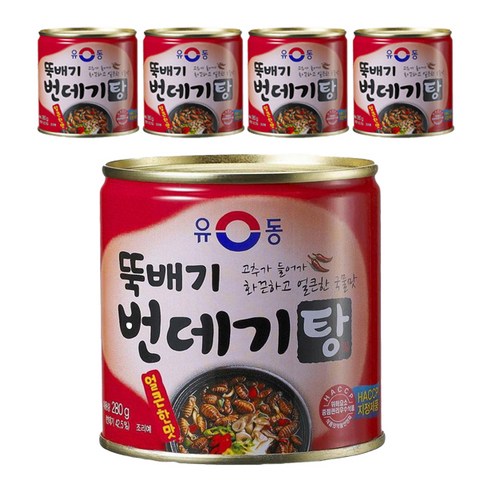 유동 뚝배기 번데기탕 얼큰한맛 통조림
