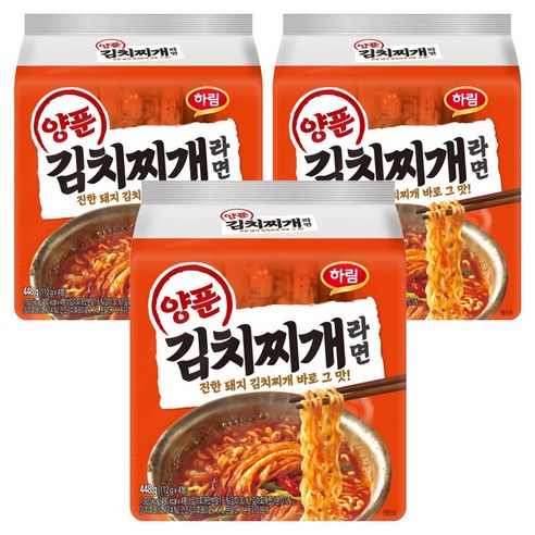 하림 양푼김치찌개라면 112g