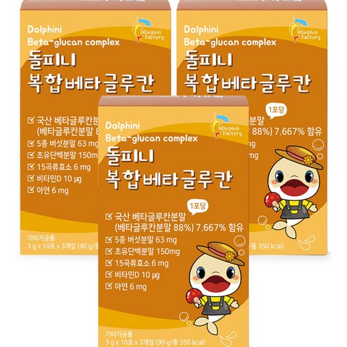 엔돌핀팩토리 돌피니 복합 베타글루칸 30p