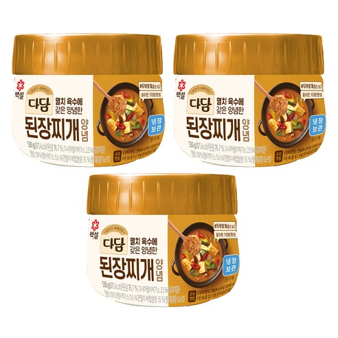 [로켓프레시] 다담 된장찌개 양념, 530g, 3개