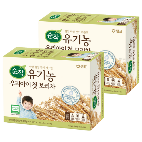 순작 유기농 우리아이 첫 보리차 티백