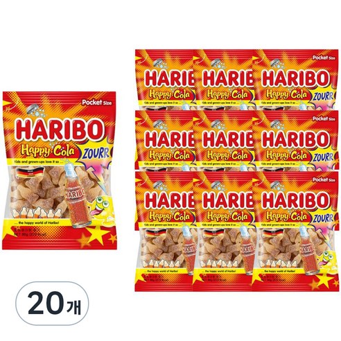 하리보 해피콜라향 사우어 젤리
