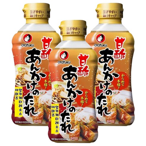 오타후쿠 아마즈 앙카케 타레 소스, 340g, 3개