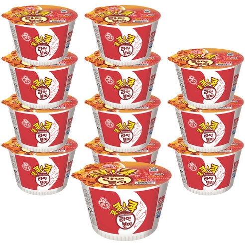 오뚜기 콕콕콕 라면볶이 컵라면 120g, 12개