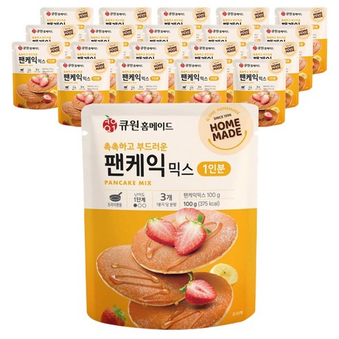 큐원 홈메이드 홈메이드 팬케익믹스, 100g, 20개