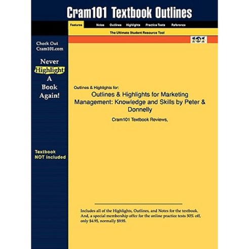 Outlines & Highlights for Marketing Management: Knowledge and Skills by Peter & Donnelly Paperback, Aipi