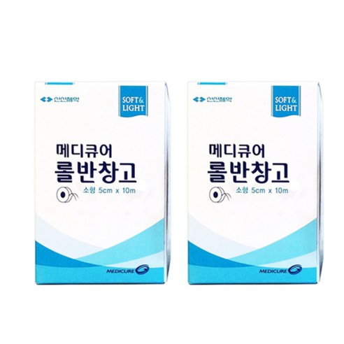 메디큐어 롤 반창고, 1개입, 2개