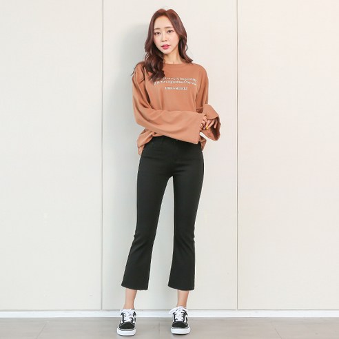 토마토팩토리 여성용 키작녀 스판 부츠컷 청바지