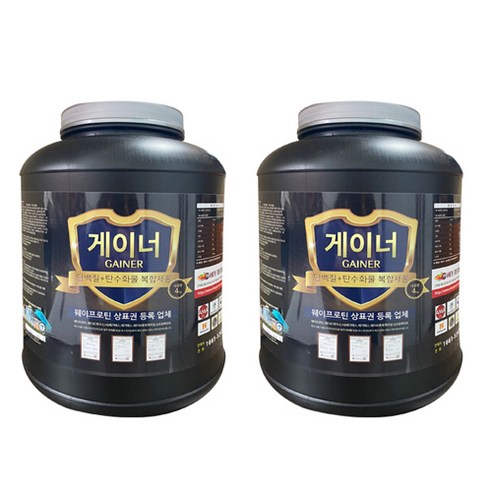 웨이테크 게이너 단백질 복합형 벌크업 헬스보충제, 4kg, 2개