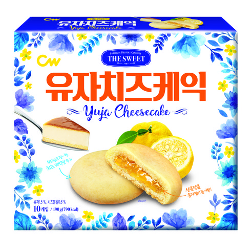 청우 유자치즈케익, 190g, 1개