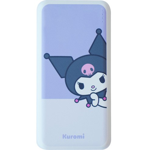 산리오캐릭터즈 듀얼 충전 보조배터리 10000mAh, 쿠로미, RPD-10000