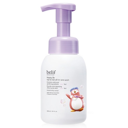 빌리프 해피 보 탑투토 올인원 워시, 300ml, 1개
