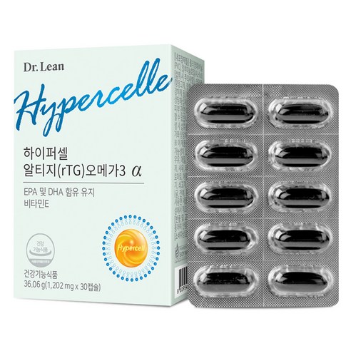 닥터린 정품 하이퍼셀 알티지 rTG 오메가3 알파