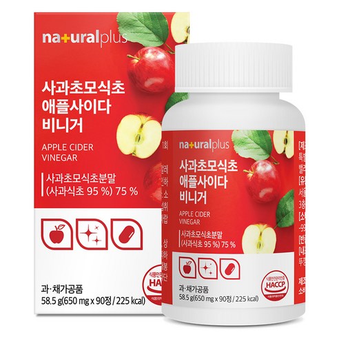 내츄럴플러스 사과초모식초 애플사이다비니거 58.5g