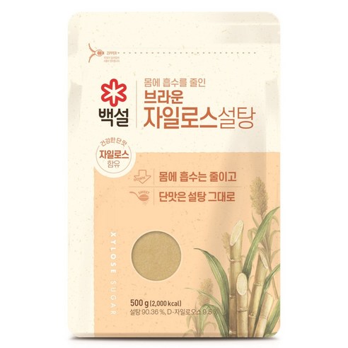 백설 브라운 자일로스 설탕, 500g, 1개