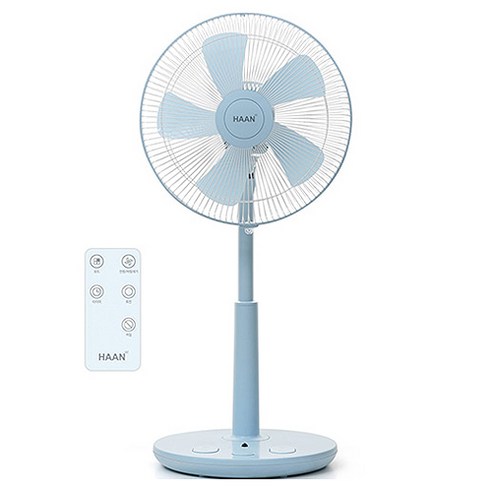 한경희생활과학 초미세풍 발터치 리모컨 컬러 선풍기 HAAN-HDC230, HAAN-HDC230(스카이블루)
