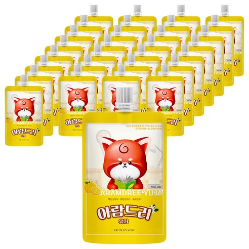 아람농장 아람드리 유자 주스, 138ml, 30개