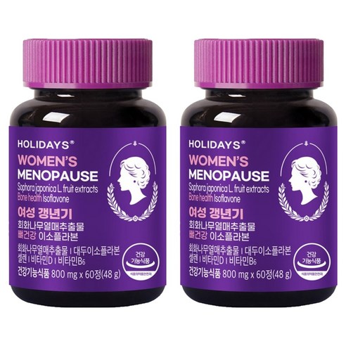 홀리데이즈 여성 갱년기 회화나무열매추출물 뼈건강 이소플라본