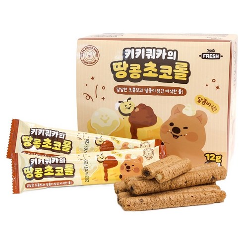 메타프레쉬 키키쿼카의 땅콩초코롤 20p