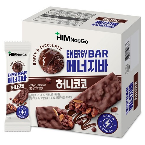 힘내고 에너지바 허니코코, 420g, 1개