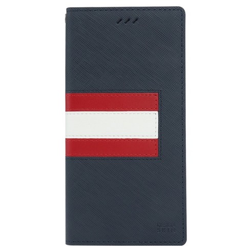DESIGNSKIN 믹스레더 베이직 스트라이프 지갑 휴대폰 케이스