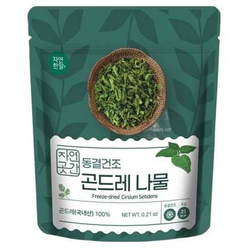 자연한알 자연곳간 국내산 동결건조 곤드레, 1개, 6g