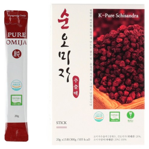 문경몰 국내산 순오미자 냉침 추출액 스틱
