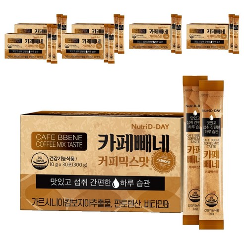 뉴트리디데이 카페빼네 커피믹스맛 30포, 300g, 7개