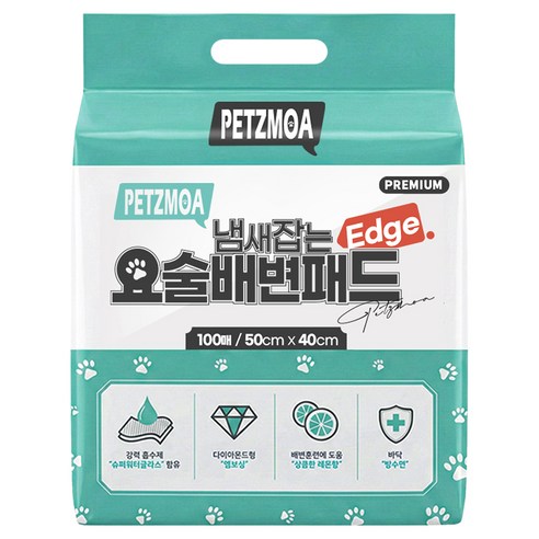 페츠모아 냄새잡는 요술 배변패드 엣지 레몬향, 100개입, 1개