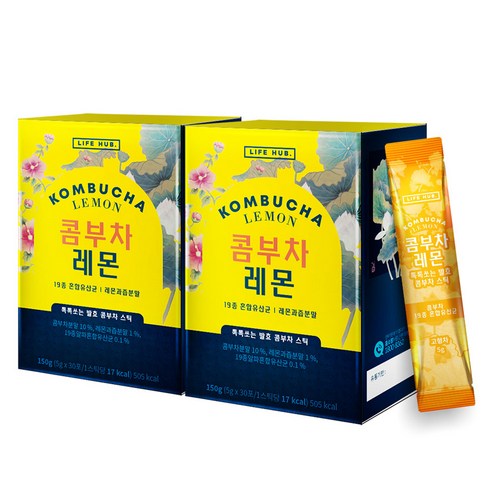 라이프허브 콤부차 레몬 30p