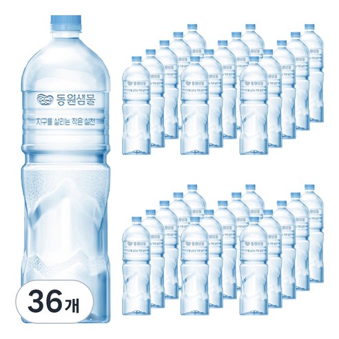 동원 샘물 무라벨, 2L, 36개