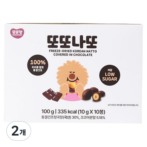 또또맘 또또나또, 2개, 100g, 초코맛