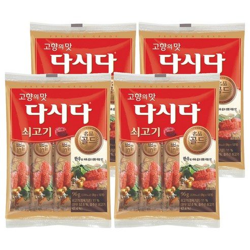 다시다 골드 쇠고기, 96g, 4개