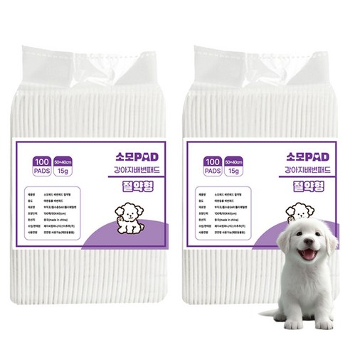 JCCOMPANY 소모 배변패드 15g, 100개입, 2개