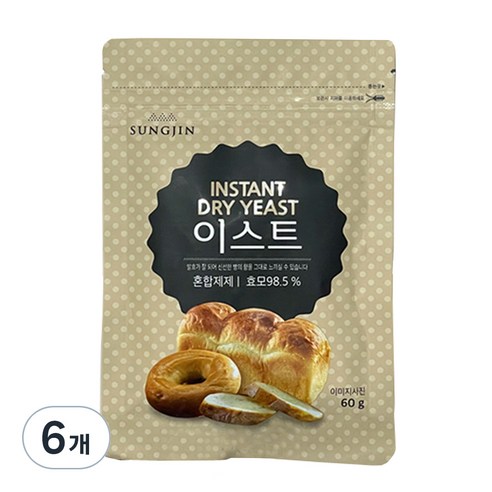 성진 이스트, 60g, 6개