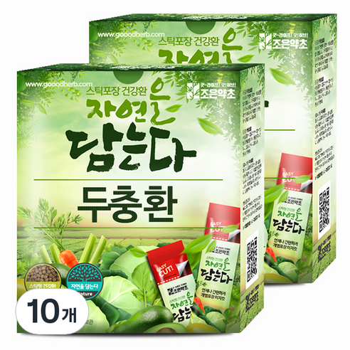 굿허브 조은약초 자연을 담는다 스틱형 두충환, 90g, 10개