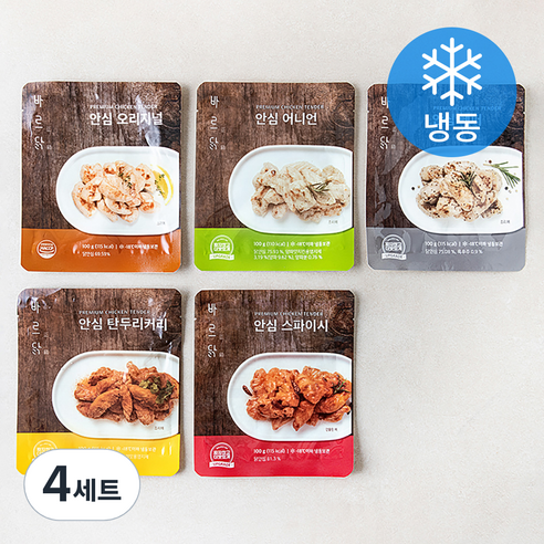 [로켓프레시] 바르닭 안심 100g x 5종 세트 (냉동), 4세트