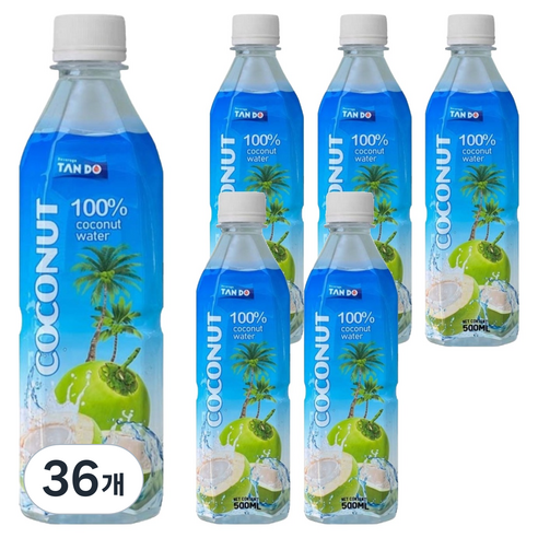 탄도 코코넛 워터 100%, 500ml, 36개