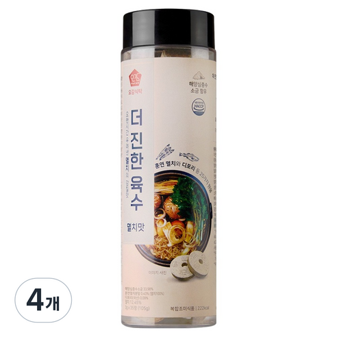 오감식탁 더 진한 육수 멸치맛 35p, 105g, 4개