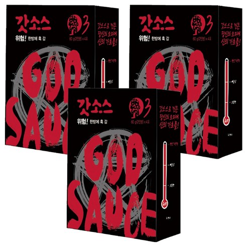 갓소스 만능양념소스 3단계 시그니처 매운맛, 60g, 12개
