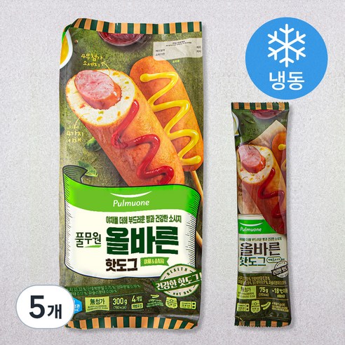 [로켓프레시] 풀무원 올바른 핫도그 (냉동)