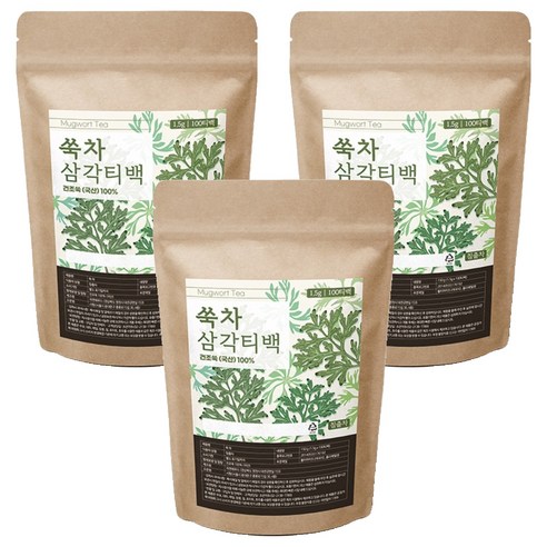 조은약초 쑥 차 100p, 1.5g, 100개입, 3개