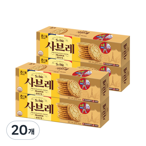 Sable 비스켓, 84g, 20개