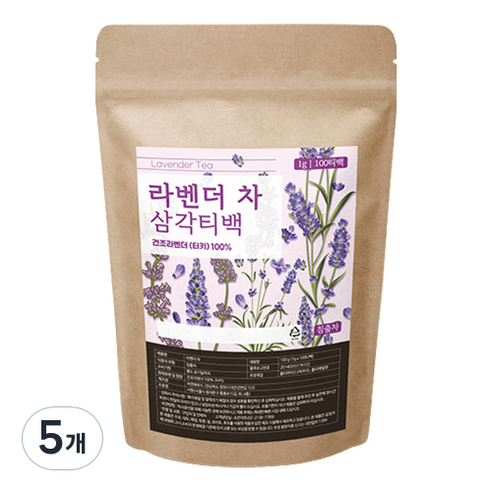 조은약초 라벤더 차, 1g, 100개입, 5개