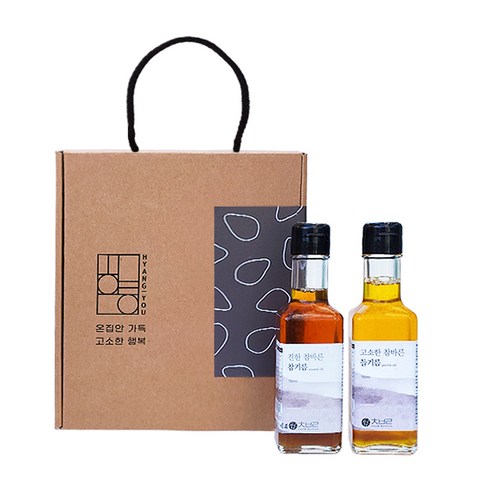 향유 참기름 150ml + 들기름 150ml 1호 선물세트